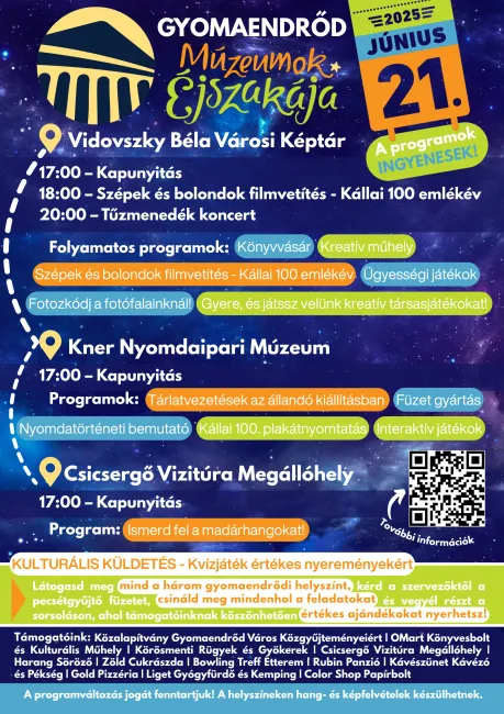 Múzeumok Éjszakája programok